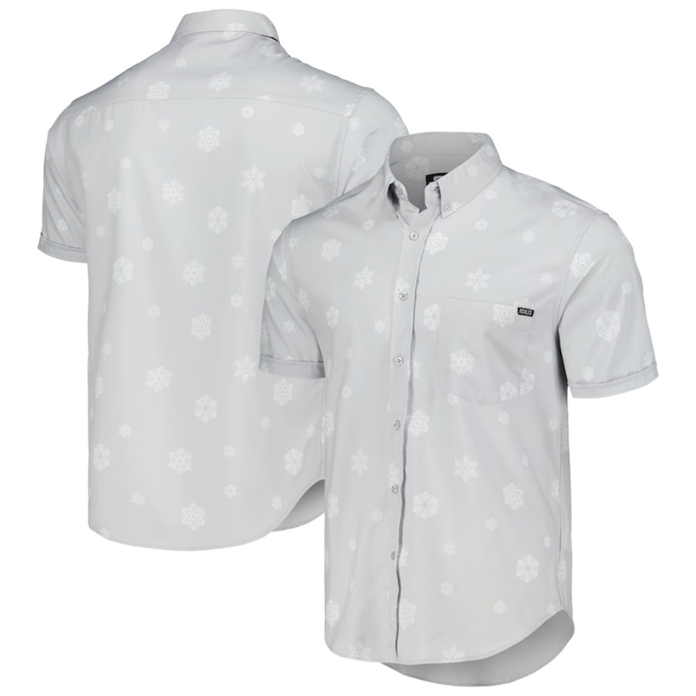 RSVLTS Gray Star Wars Happy Hothidays KUNUFLEX Button-Down Shirt XL 2011 series